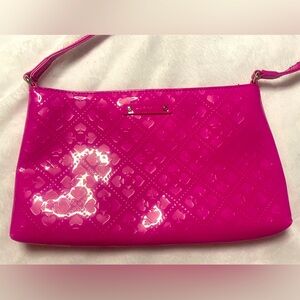 Kate Spade Patent leather hot pink crossbody purse
